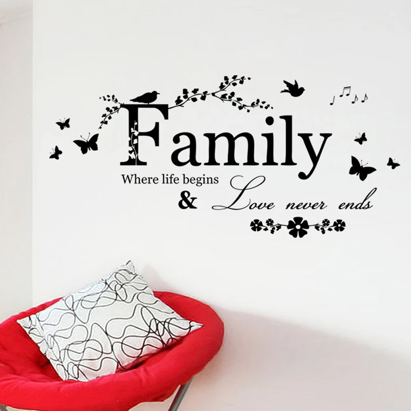 PVC Family Quote Wall Sticker PVC Family Quote Wall Sticker