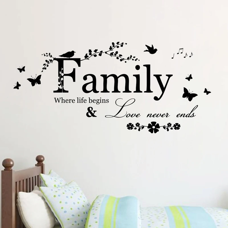 PVC Family Quote Wall Sticker PVC Family Quote Wall Sticker
