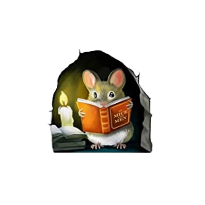PVC Funny Mouse Hole Sticker PVC Funny Mouse Hole Sticker