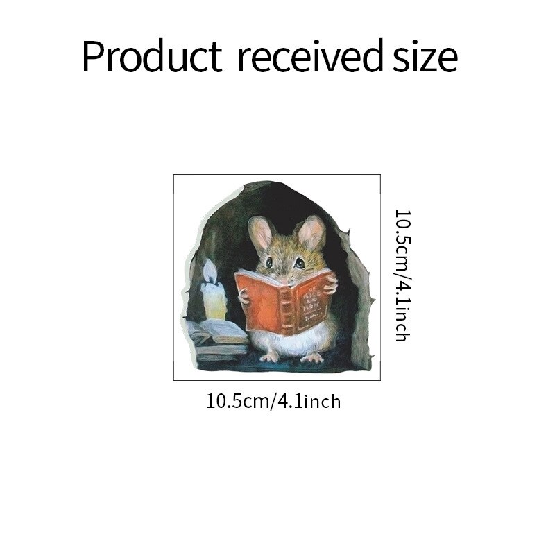 PVC Funny Mouse Hole Sticker PVC Funny Mouse Hole Sticker