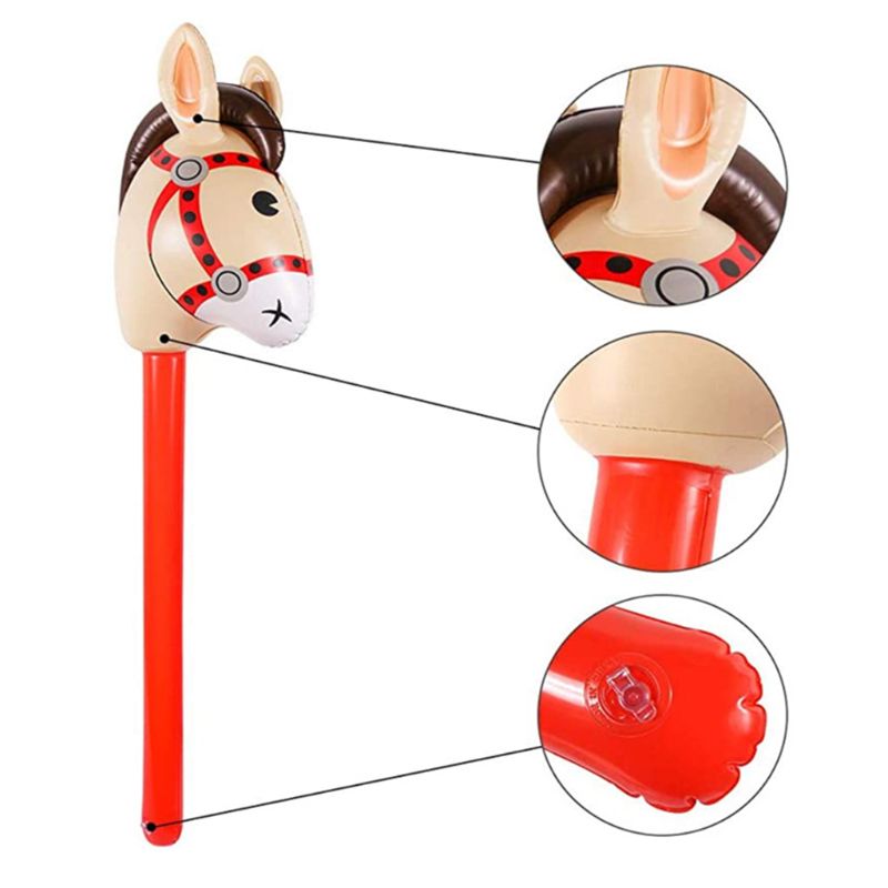 PVC Inflatable Stick Horse Toy