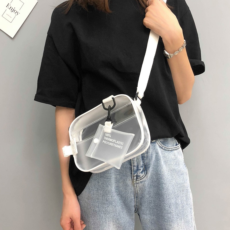 PVC Jelly Clear Crossbody Bag PVC Jelly Clear Crossbody Bag