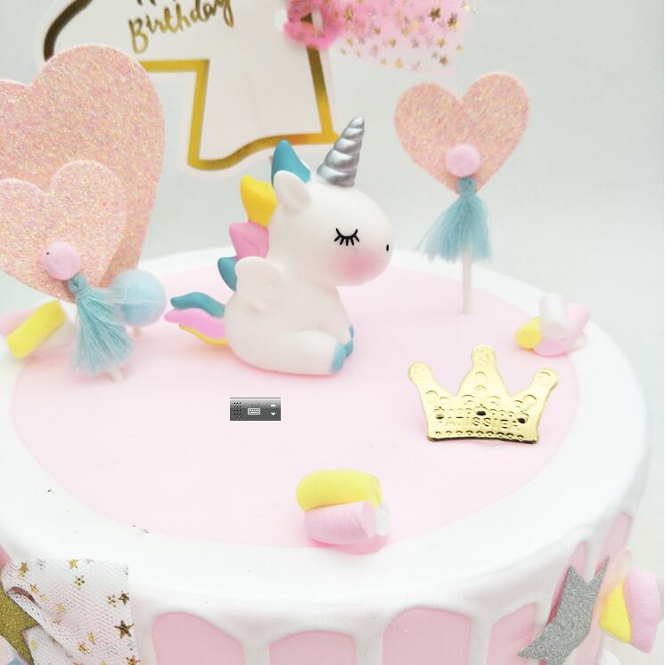 PVC Mini Unicorn Figurine Cake Topper PVC Mini Unicorn Figurine Cake Topper