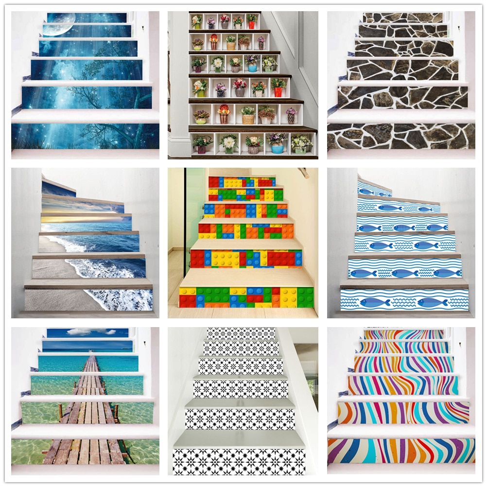 PVC Stair Riser Stickers Set PVC Stair Riser Stickers Set