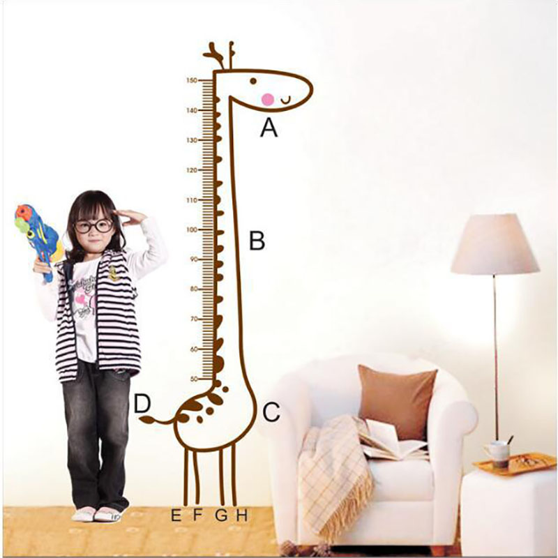 PVC Sticker Giraffe Growth Chart PVC Sticker Giraffe Growth Chart