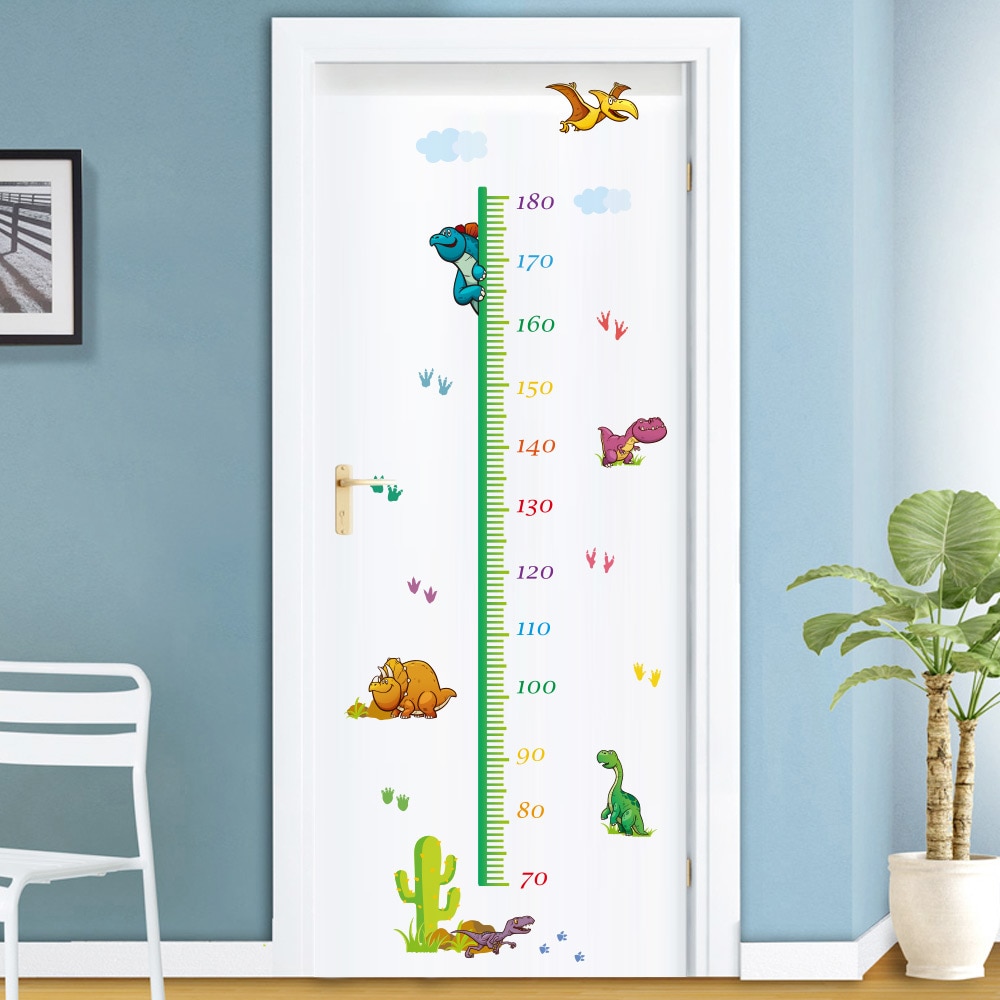 PVC Wall Dinosaur Height Chart PVC Wall Dinosaur Height Chart