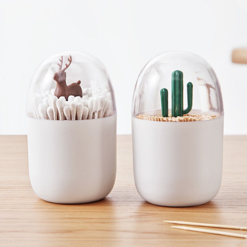 Q-tips Holder Cute Toothpick Organizer Q-tips Holder Cute Toothpick Organizer