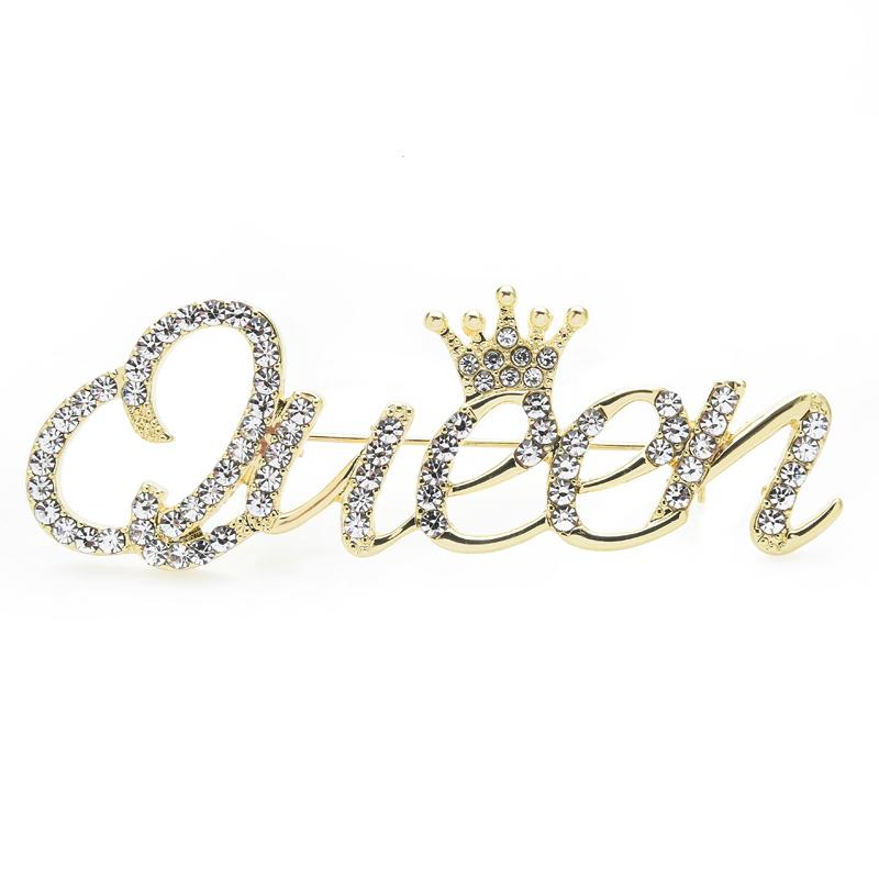 Queen Brooch Women's Fashionable Pin Queen Brooch Women's Fashionable Pin