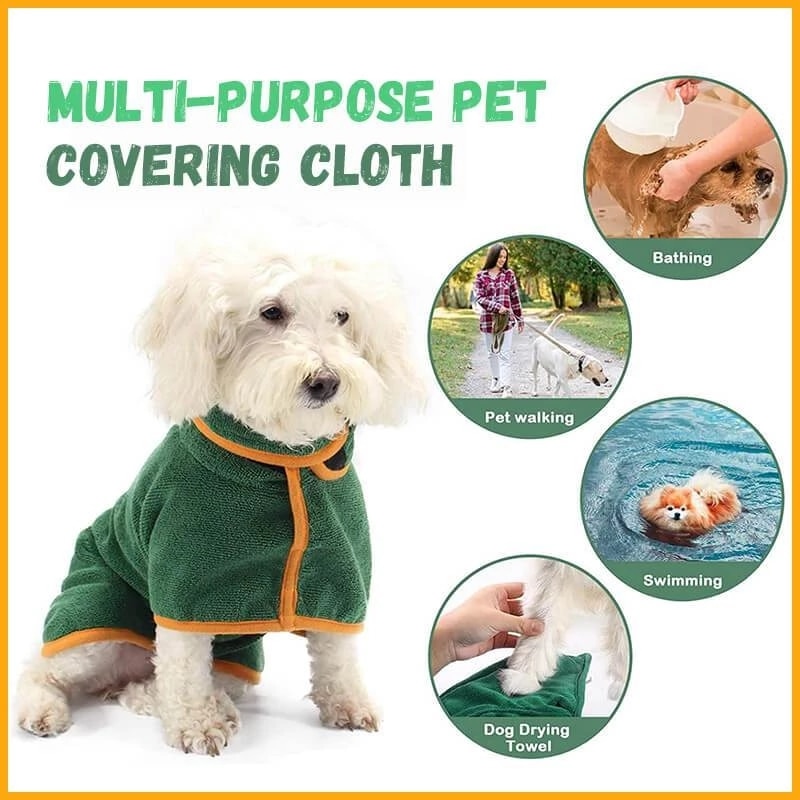 Quick Drying Adjustable Pet Bathrobe Quick Drying Adjustable Pet Bathrobe