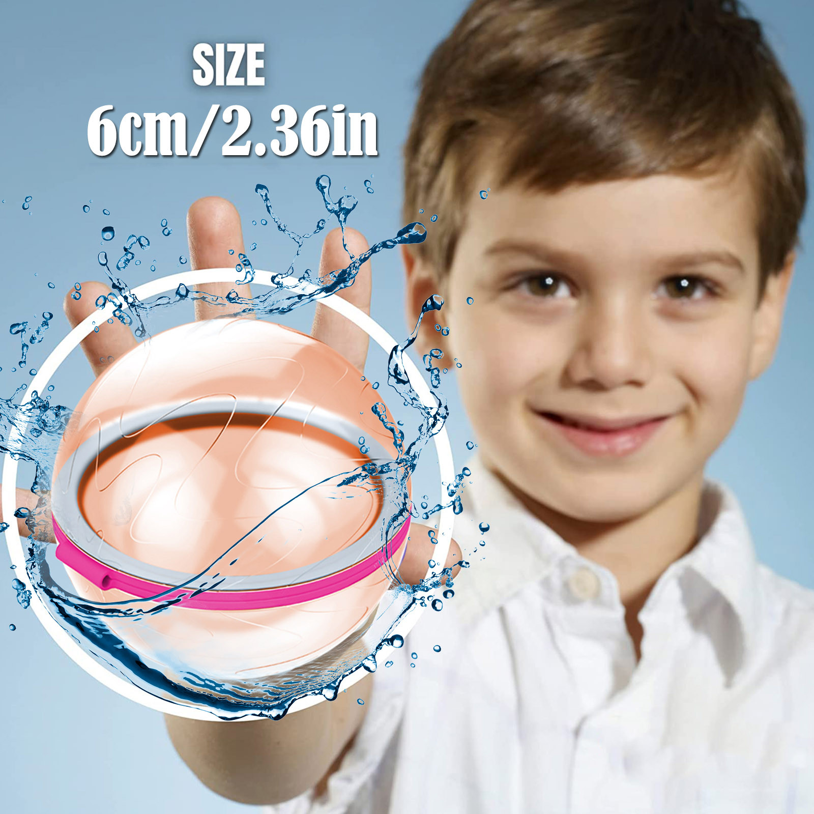 Quick Fill Reusable Water Balloons (6Pcs) Quick Fill Reusable Water Balloons (6Pcs)