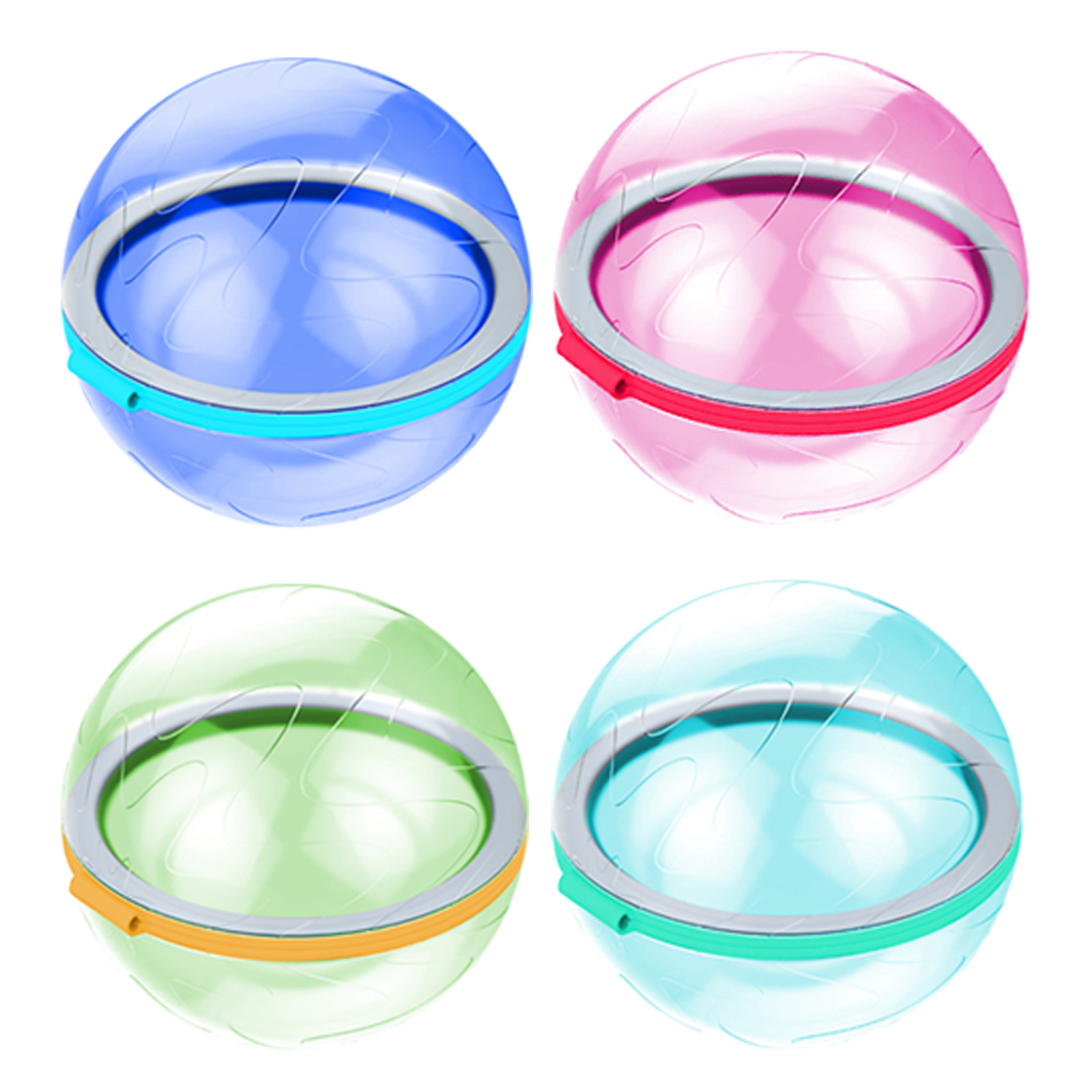Quick Fill Reusable Water Balloons (6Pcs) Quick Fill Reusable Water Balloons (6Pcs)