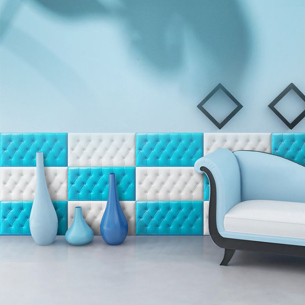 Quilted Design 3D Sticker Headboard
