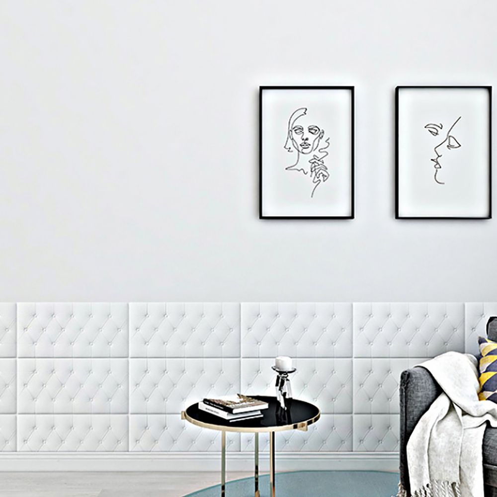 Quilted Design 3D Sticker Headboard