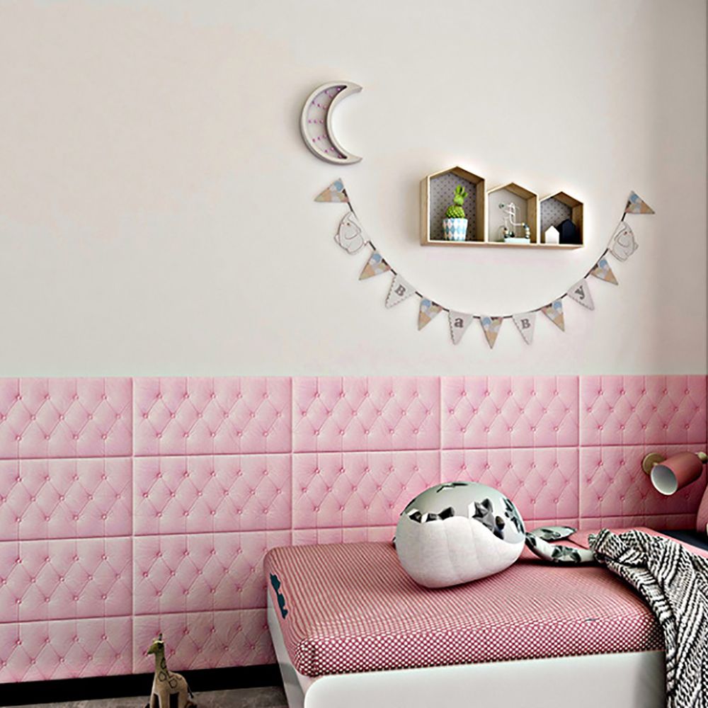 Quilted Design 3D Sticker Headboard