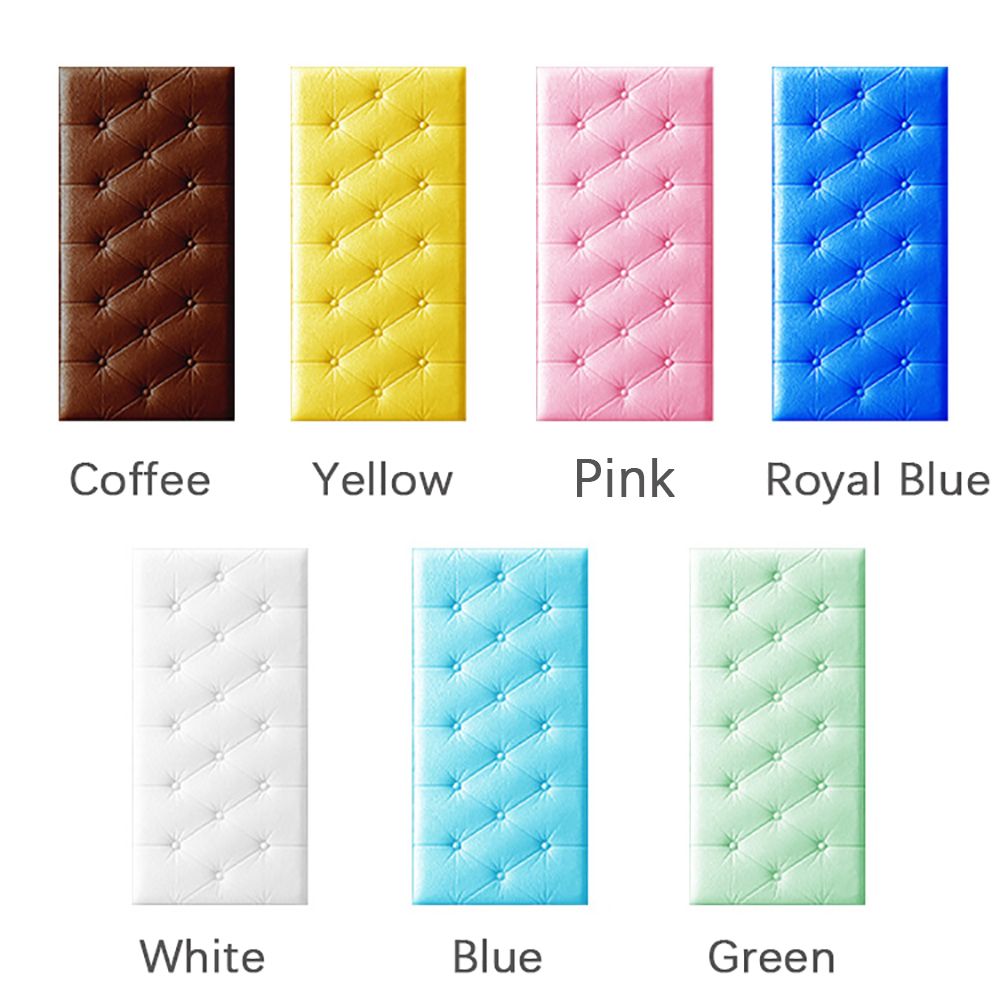 Quilted Design 3D Sticker Headboard