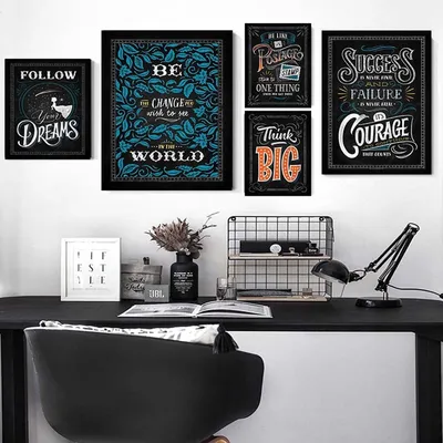 Quotes Poster Motivational Wall Decor