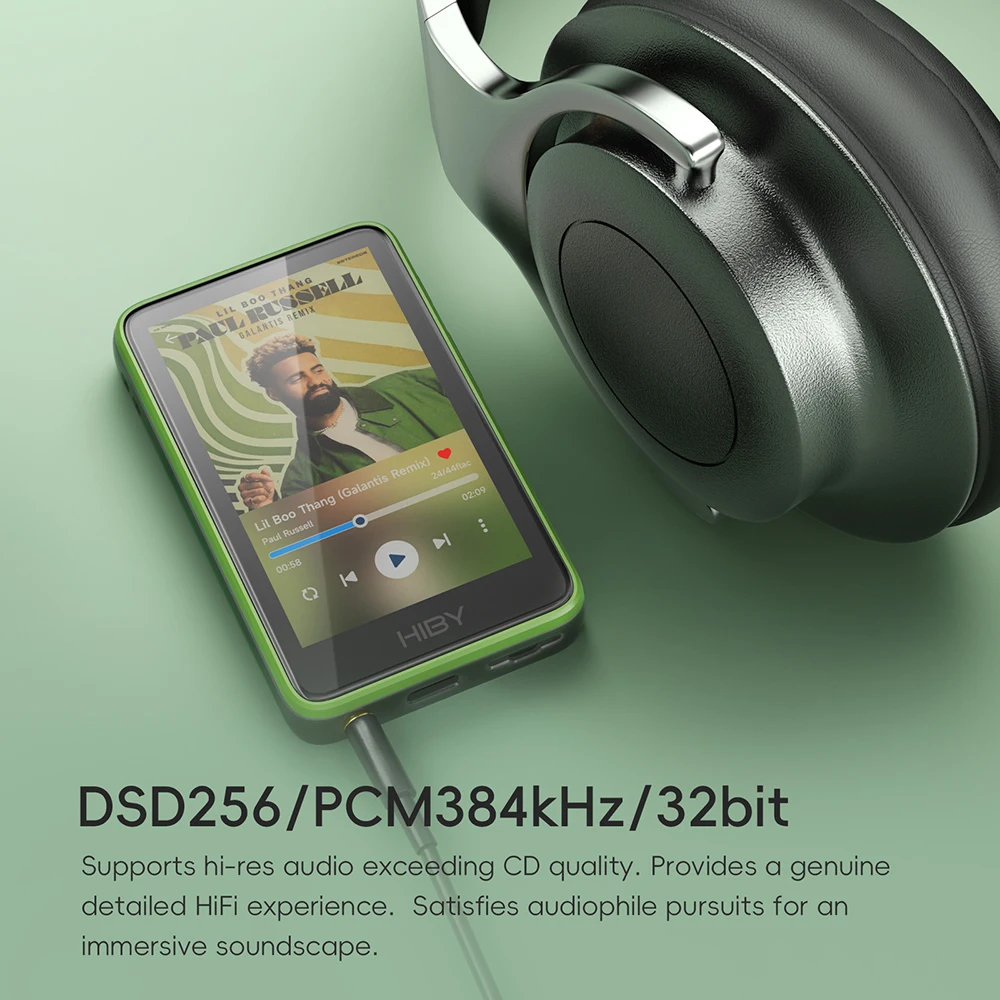 R1 HiFi Audio Music Player MP3 USB DAC WiFi Bluetooth 5.1 DSD256 PCM384kHz/32bit X1600E CS43131 MSEB Web Radio 3.5mm