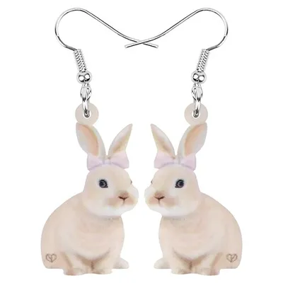 Rabbit Earrings Girls Cute Accessory Rabbit Earrings Girls Cute Accessory