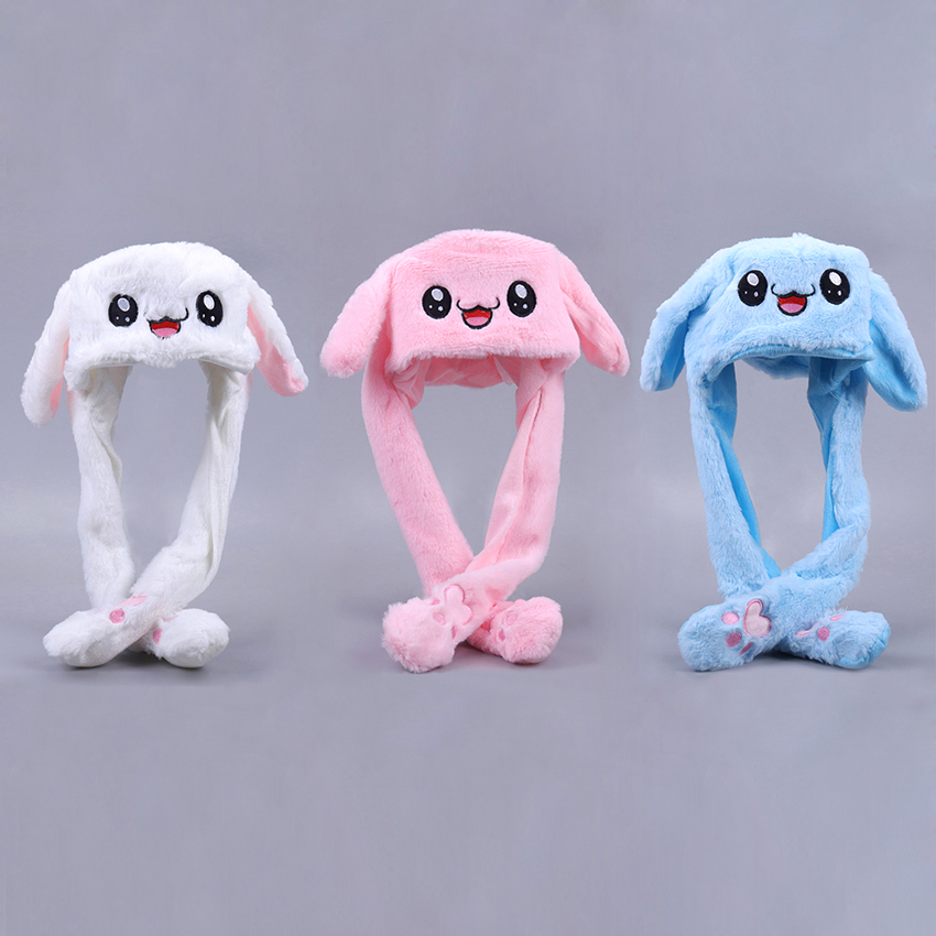 Rabbit Hat Plush Can Moving Bunny Ears Hat For Kids Adult Girlfriend Bunny Plush Cap Winter Hat Rabbit Hat Plush Can Moving Bunny Ears Hat For Kids Adult Girlfriend Bunny Plush Cap Winter Hat