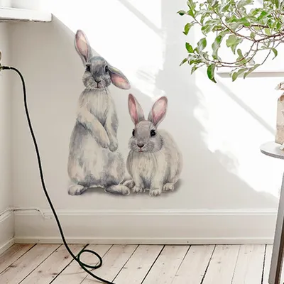 Rabbit Wall Sticker Home Decor Rabbit Wall Sticker Home Decor