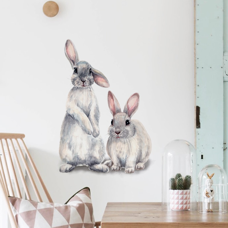 Rabbit Wall Sticker Home Decor Rabbit Wall Sticker Home Decor