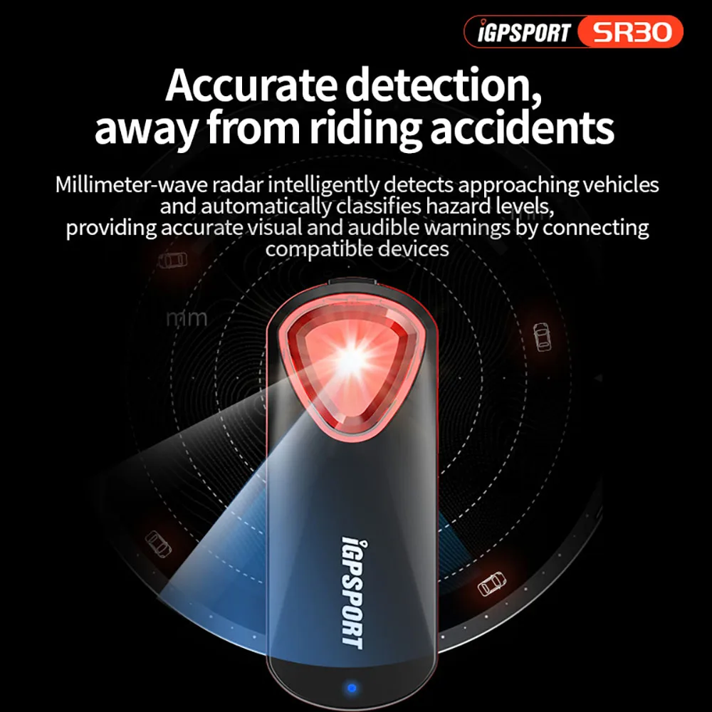 Radar Tail Light Smart Rear Bike Light Brake Sensor Warning Lamp Waterproof LED Cycling Taillight 6 Mode Tail Lamp Radar Tail Light Smart Rear Bike Light Brake Sensor Warning Lamp Waterproof LED Cycling Taillight 6 Mode Tail Lamp