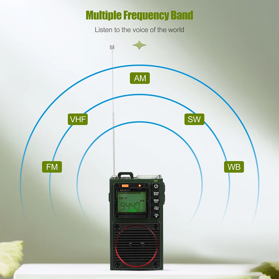 Radio FM Portable Radios AM FM Mini Ham Radio Shortwave Emergency Amateur Radio Multiband SW VHF WB Alarm Clock Radio FM Portable Radios AM FM Mini Ham Radio Shortwave Emergency Amateur Radio Multiband SW VHF WB Alarm Clock