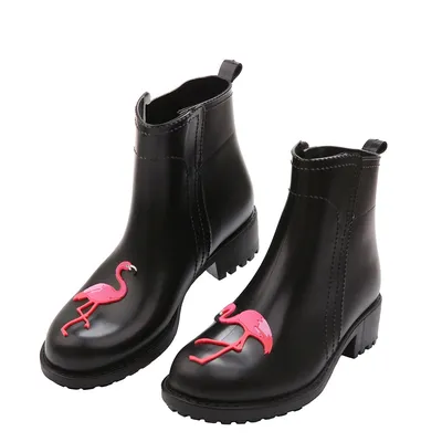 Rain Boots Flamingo Waterproof Shoes Rain Boots Flamingo Waterproof Shoes