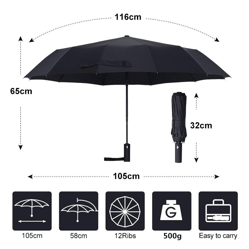 Rain Umbrella Windproof Foldable Brolly Rain Umbrella Windproof Foldable Brolly