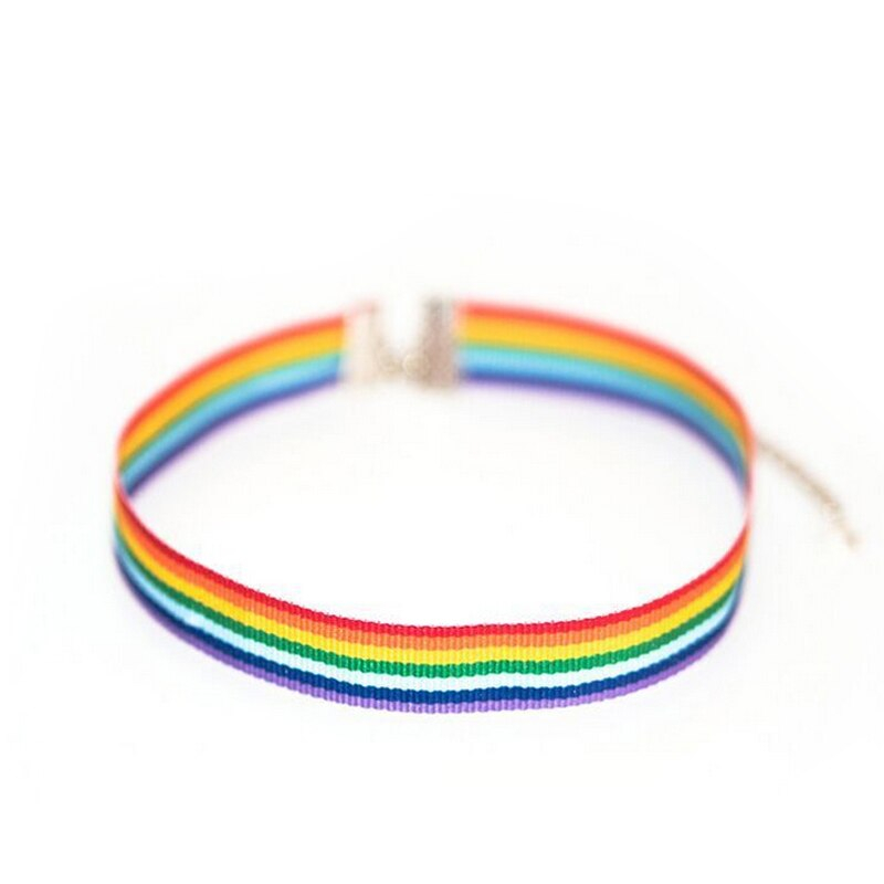 Rainbow Choker Pride Month Accessory Rainbow Choker Pride Month Accessory