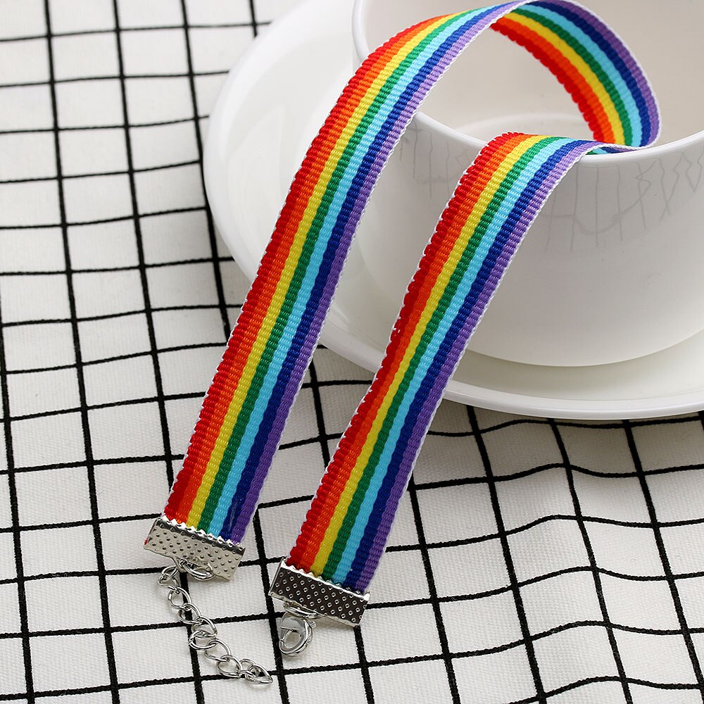 Rainbow Choker Pride Month Accessory Rainbow Choker Pride Month Accessory