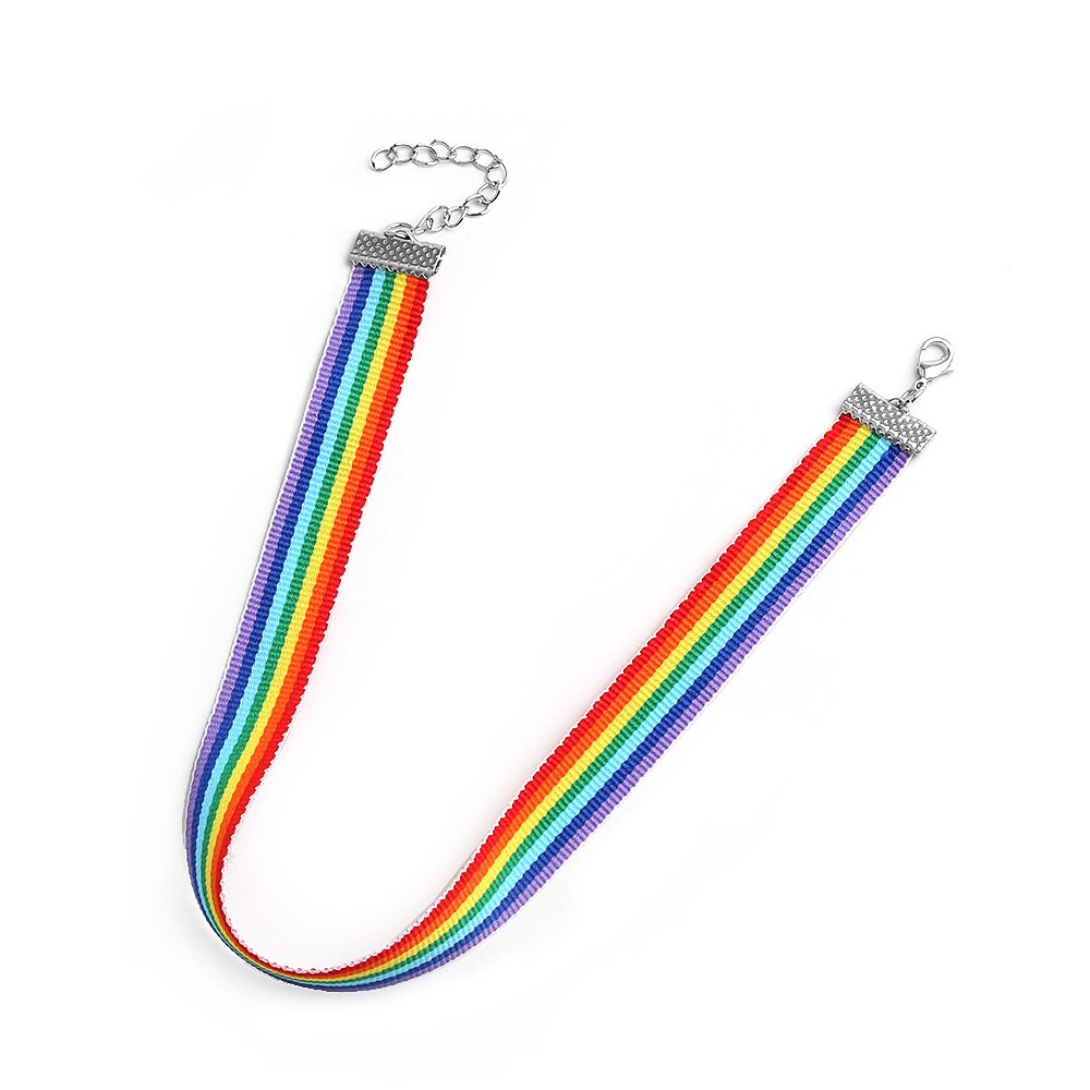 Rainbow Choker Pride Month Accessory Rainbow Choker Pride Month Accessory
