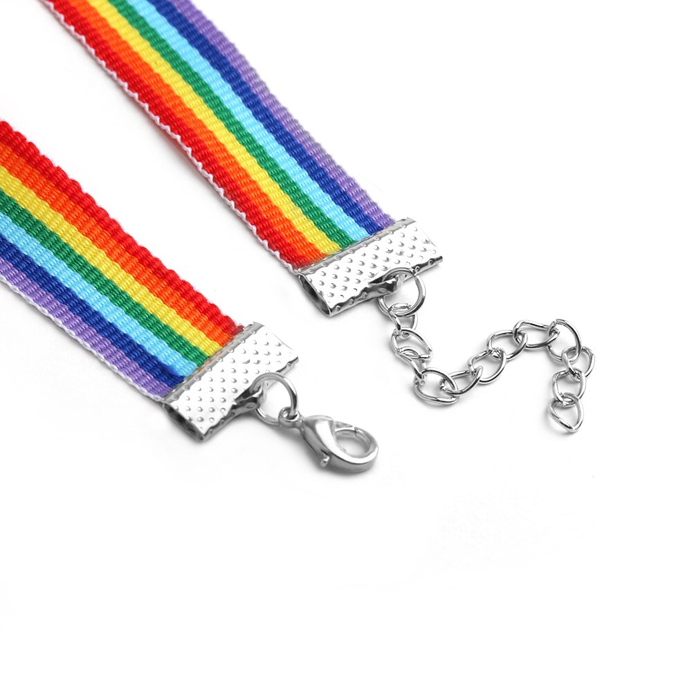 Rainbow Choker Pride Month Accessory Rainbow Choker Pride Month Accessory