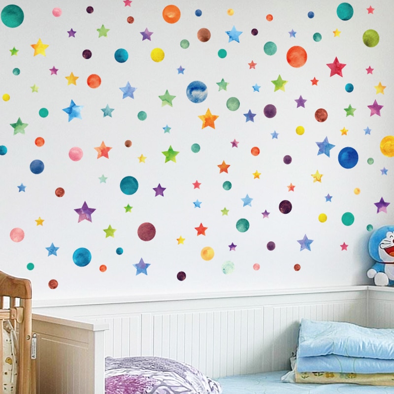 Rainbow Color Bedroom Wall Stickers Decor Rainbow Color Bedroom Wall Stickers Decor