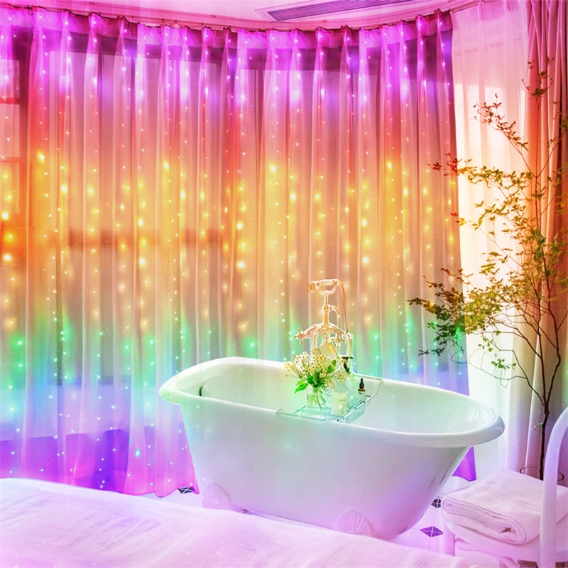 Rainbow Curtain Lights with Remote Control Rainbow Curtain Lights with Remote Control