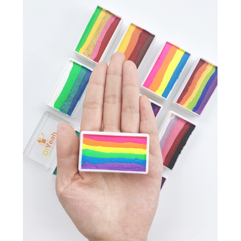 Rainbow Face Paint Washable Body Art