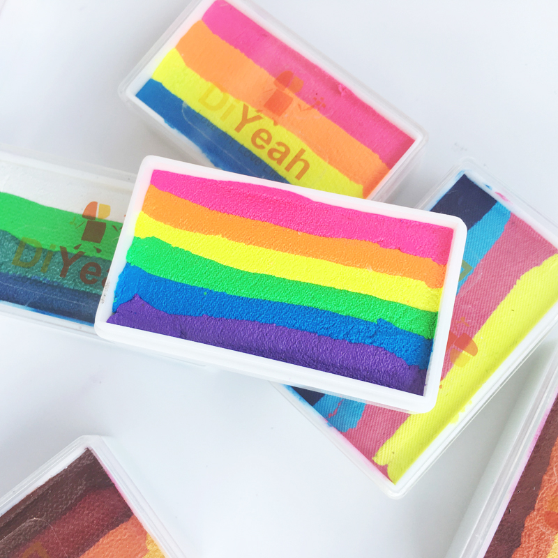 Rainbow Face Paint Washable Body Art Rainbow Face Paint Washable Body Art