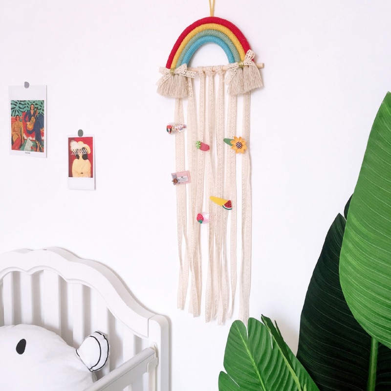 Rainbow Hanging Hair Clip Holder