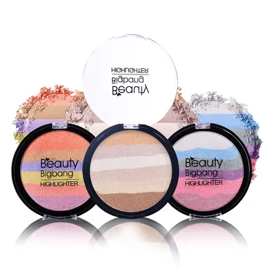 Rainbow Highlighter Face Makeup Rainbow Highlighter Face Makeup