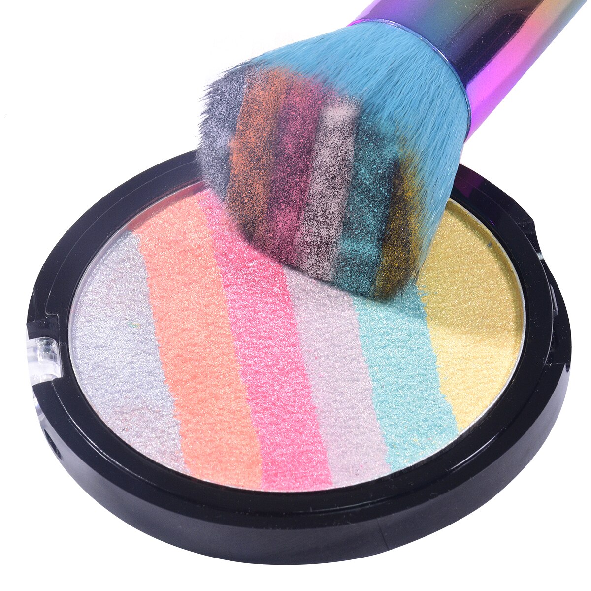 Rainbow Highlighter Face Makeup Rainbow Highlighter Face Makeup