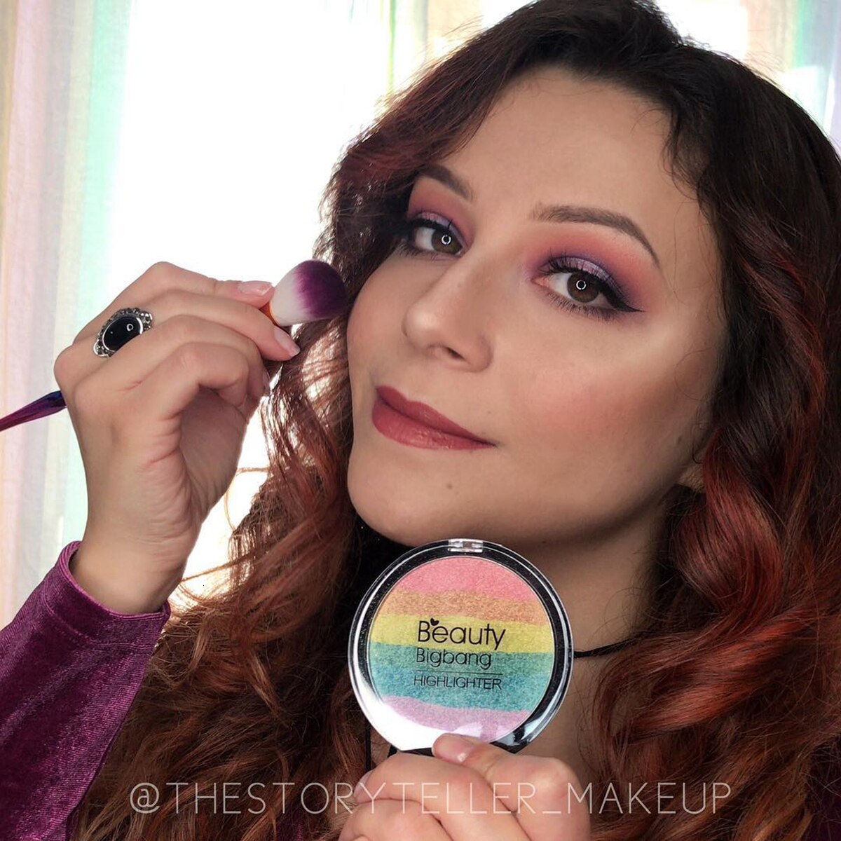 Rainbow Highlighter Face Makeup Rainbow Highlighter Face Makeup