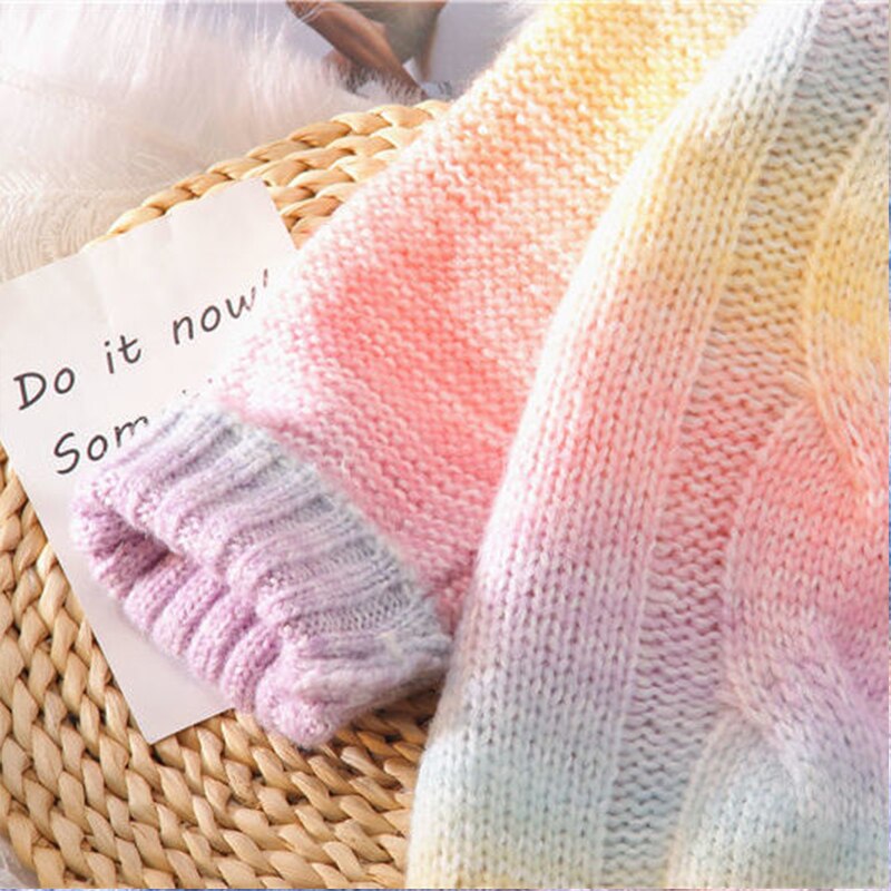 Rainbow Knit Sweater for Women Rainbow Knit Sweater for Women