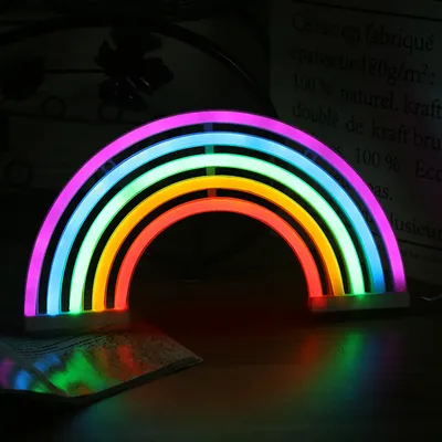 Rainbow Night Light LED Desk Lamp Rainbow Night Light LED Desk Lamp