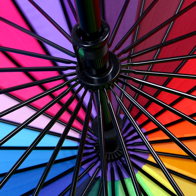 Rainbow Parasol Windproof Umbrella Rainbow Parasol Windproof Umbrella