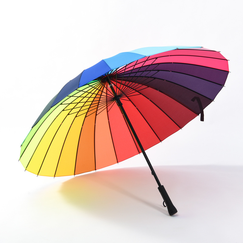 Rainbow Umbrella Long-Handle Umbrella Rainbow Umbrella Long-Handle Umbrella
