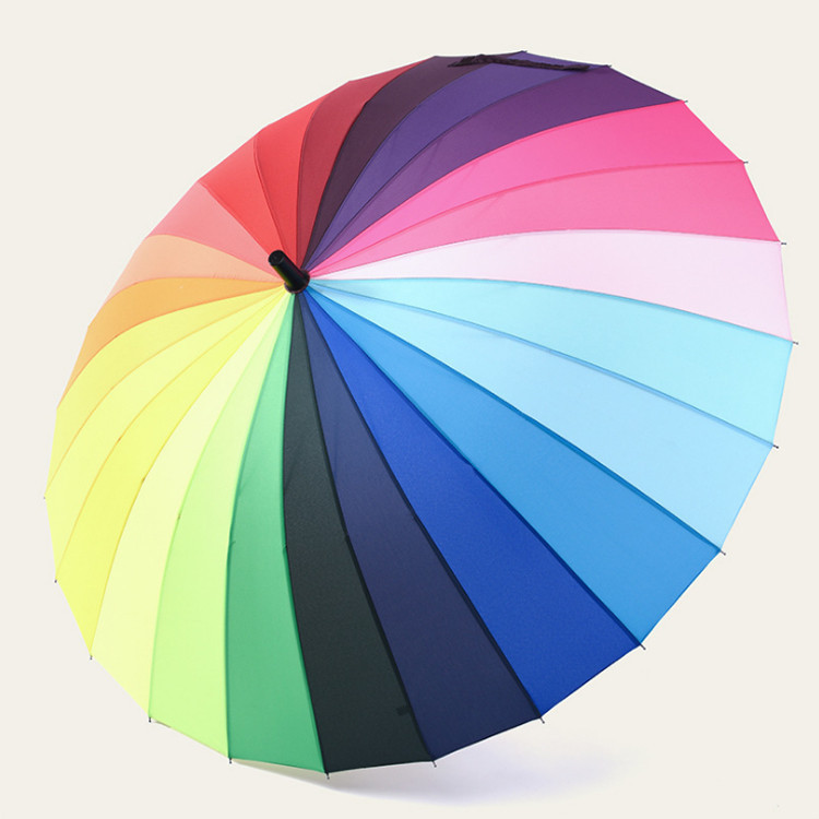 Rainbow Umbrella Long-Handle Umbrella