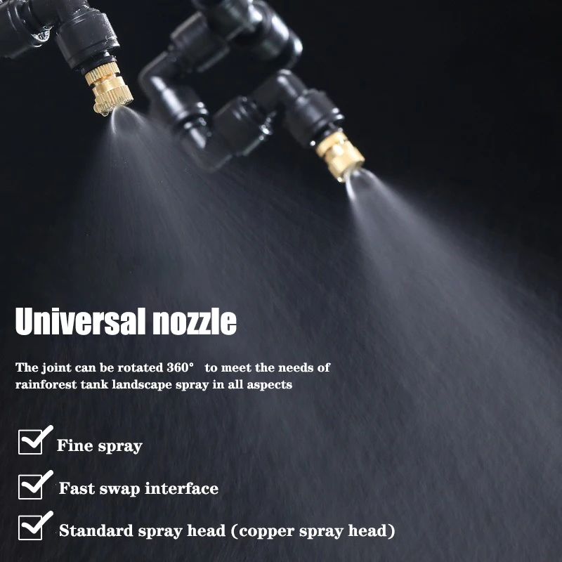 Rainforest Sprayer WiFi Control Automatic Mist Rainforest Timing Spray System Kit Irrigation Timer Reptile Sprayer Rainforest Sprayer WiFi Control Automatic Mist Rainforest Timing Spray System Kit Irrigation Timer Reptile Sprayer