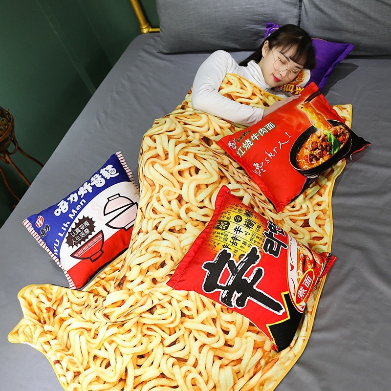 Ramen Blanket Transformable Pillow Ramen Blanket Transformable Pillow