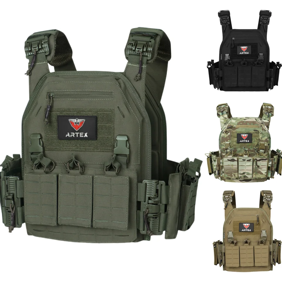 Ranger Green Plate Carrier Tactico Vest With Quick Release Security Molle Chaleco Tactico Bandolier Laser Cut Vest Ranger Green Plate Carrier Tactico Vest With Quick Release Security Molle Chaleco Tactico Bandolier Laser Cut Vest