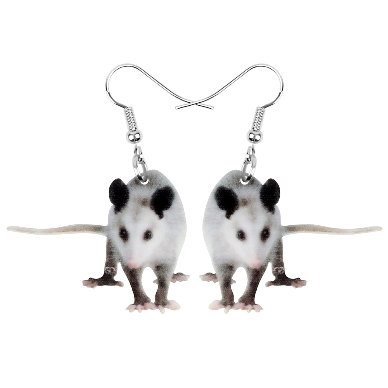 Rat Earrings Realistic Dangling Earrings Rat Earrings Realistic Dangling Earrings